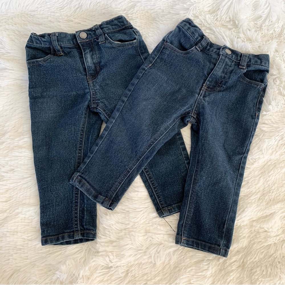 Lot of 2 Denim pants bundle 12months